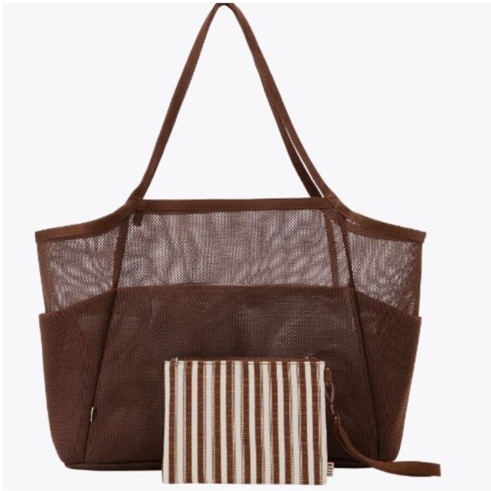 BEIS The Beach Tote in Maple Brown
